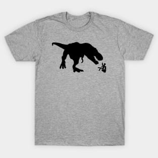 T-Rex VS Man On Toilet Jurassic Park T-Shirt